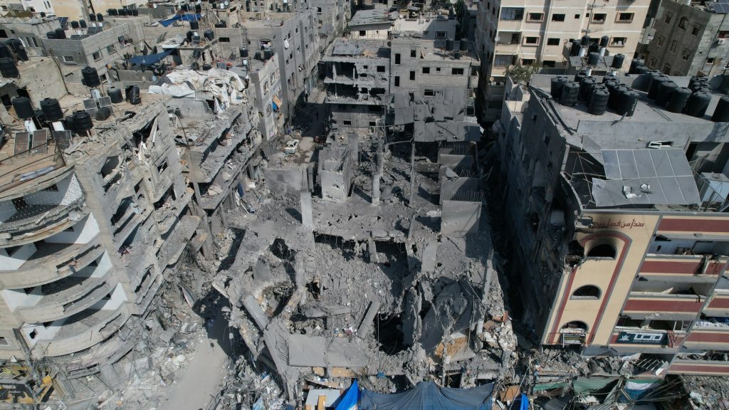 The Israeli airstrikes destroyed Al Zahra City. Residential towers in the Gaza Strip were turned into rubble during an Israeli airstrike, with at least twenty-five residential towers being targeted.